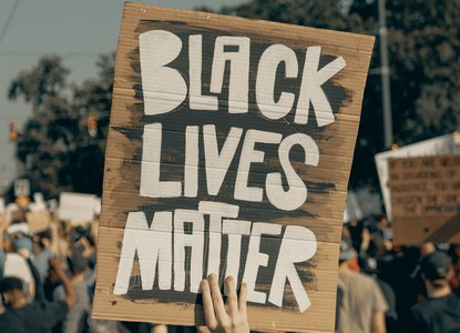 Black Lives Matter protest sign