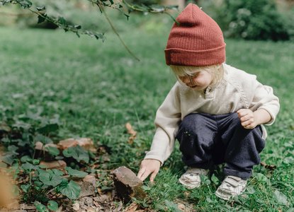 Toddler outside