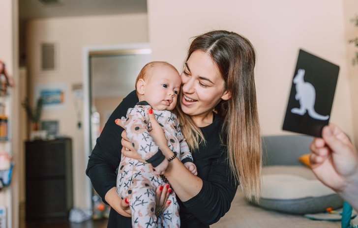 newborn - black and white picture