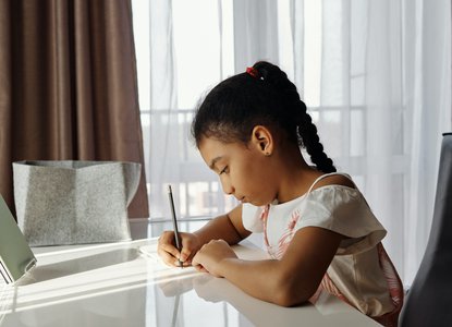 Child writing