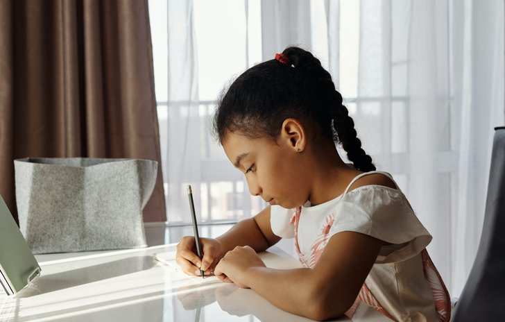 Child writing