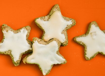 Star-shaped biscuits